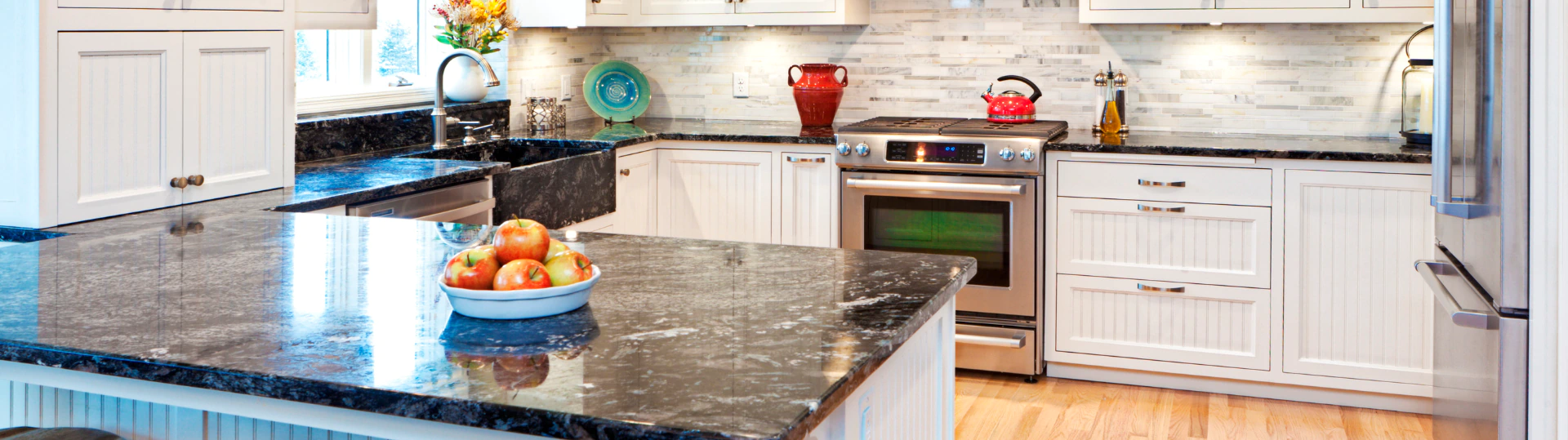 luxury white and gray kitchen